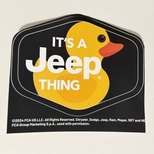 It’s a Jeep Thing Rubber Duck Sticker